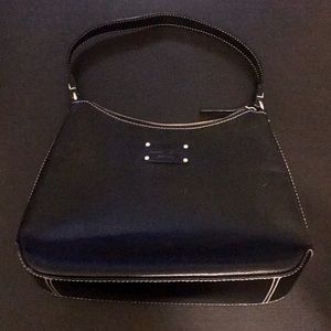 Small leather Kate Spade handbag in black